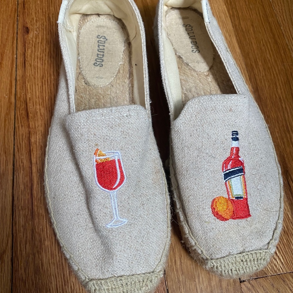 The Spritz Platform Smoking Slipper Soludos 8.5